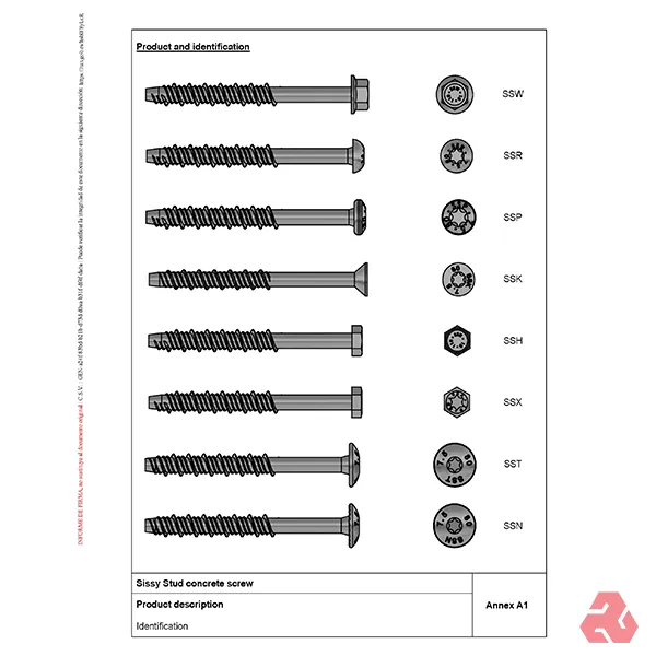 混凝土螺絲識別圖