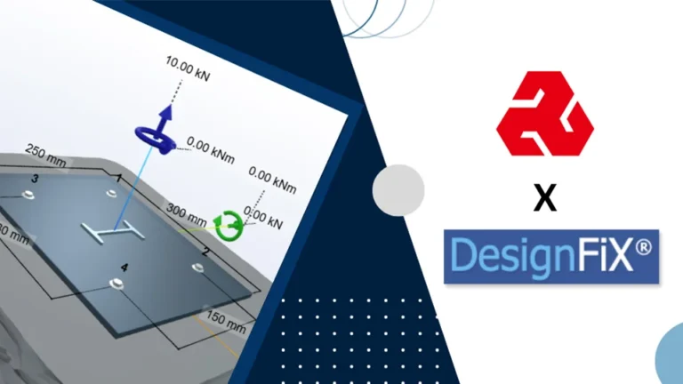 JOKER and DesignFiX collaboration for anchor plate structural analysis